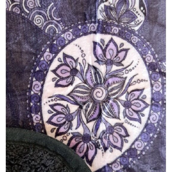 New Purple Sea Turtle Plush Fleece Throw Gift Blanket Sherpa Turtles SOFT Ocean - Picture 4 of 5